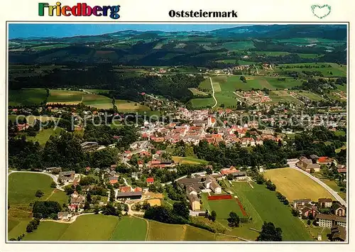 AK / Ansichtskarte Friedberg_Steiermark Sommerfrische Erholungsort Fliegeraufnahme Friedberg_Steiermark