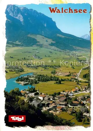 AK / Ansichtskarte Walchsee_Tirol Ferienort im Kaiserwinkl Blick gegen Kaisergebirge Walchsee Tirol