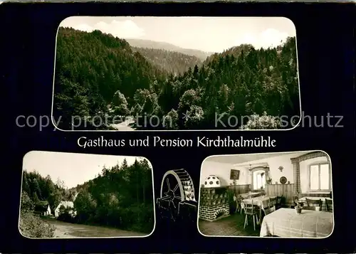 AK / Ansichtskarte Alfeld_Mittelfranken Gasthaus Kirchthalmuehle Panorama Blick ueber die Waelder Alfeld Mittelfranken