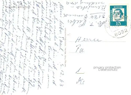 AK / Ansichtskarte Graefelfing Rathaus Kirche Gymnasium Volksschule Partie an der Wuerm Graefelfing