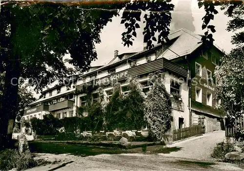 AK / Ansichtskarte Schluchsee Hotel Schiff im Schwarzwald Schluchsee