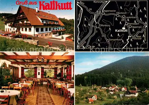 AK / Ansichtskarte Ramsbach_Oppenau Hoehengasthof Kalikutt im Schwarzwald Panorrama Ramsbach Oppenau