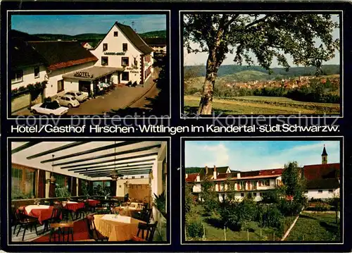 AK / Ansichtskarte Wittlingen_Baden Hotel Gasthof Hirschen Kandertal Schwarzwald Wittlingen_Baden