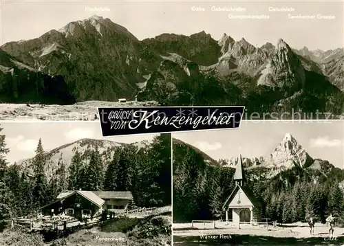 AK / Ansichtskarte Buching Panorama Kenzengebiet Ammergauer Alpen Kenzenhuette Wanker Fleck Kapelle Buching