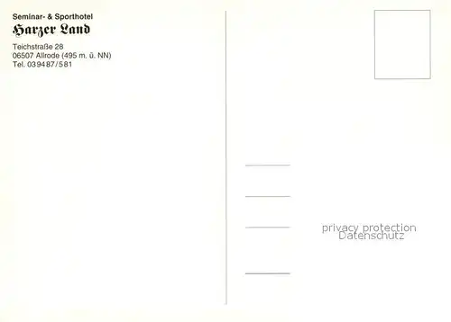 AK / Ansichtskarte Allrode Seminar  und Sporthotel Harzer Land Restaurant Seminarraum Brunnen Allrode