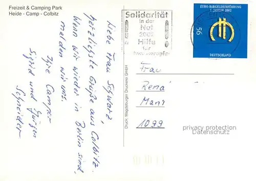 AK / Ansichtskarte Colbitz Freizeit und Campingpark Colbitz