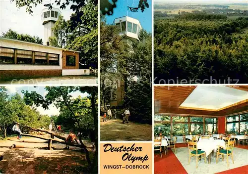 AK / Ansichtskarte Dobrock Deutscher Olymp Aussichtsturm Gaststaette Restaurant Kinderspielplatz Landschaftspanorama Dobrock