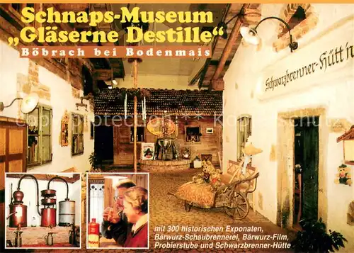 AK / Ansichtskarte Boebrach Schnapsmuseum Glaeserne Destille Boebrach