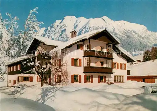 AK / Ansichtskarte Oberstdorf Gaesteheim Scheibenhaus Winterimpressionen Allgaeuer Alpen Oberstdorf