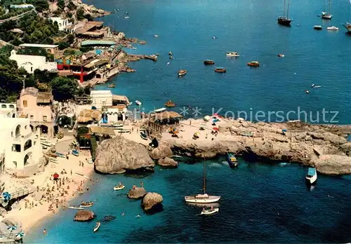 AK / Ansichtskarte Capri Marina Piccola Kleiner Strand Fliegeraufnahme Capri
