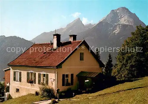 AK / Ansichtskarte Ilsank Berggaststaette Soeldenkoepfl am Soleleitungsweg mit Watzmann Ilsank