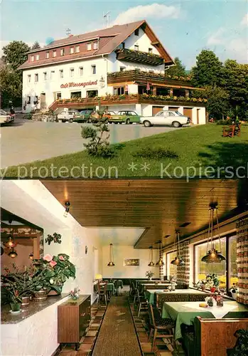 AK / Ansichtskarte Bischofsgruen Pension Cafe Wiesengrund im Fichtelgebirge Bischofsgruen