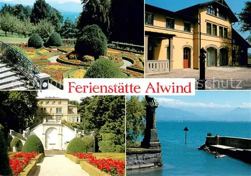 AK / Ansichtskarte Bad_Schachen_Lindau Ferienstaette Alwind Parkanlagen Hafen Bad_Schachen_Lindau