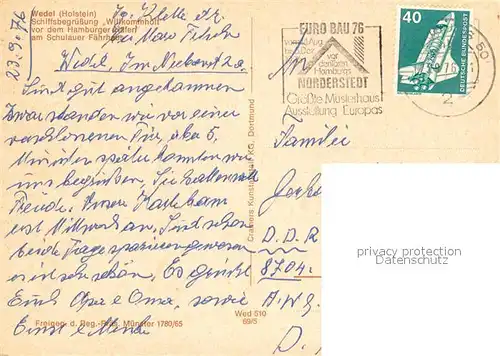 AK / Ansichtskarte Wedel_Pinneberg Schiffsbegruessung Willkommhoeft Schulauer Faehrhaus Fliegeraufnahme Wedel Pinneberg