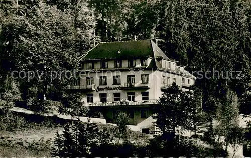 AK / Ansichtskarte Lierbach Erholungsheim der deutschen Postgewerkschaft Haus Wasserfall Lierbach