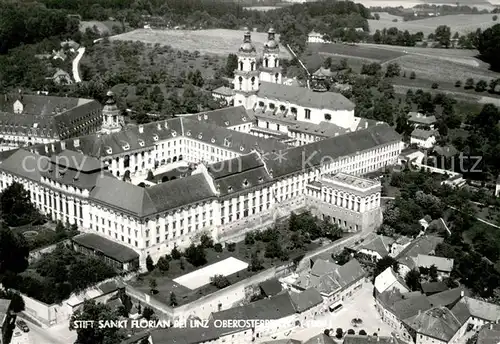AK / Ansichtskarte Sankt_Florian Stift Kloster Fliegeraufnahme Sankt Florian