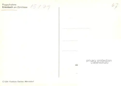 AK / Ansichtskarte Erlenbach_ZH Zuerichsee Fliegeraufnahme Erlenbach_ZH