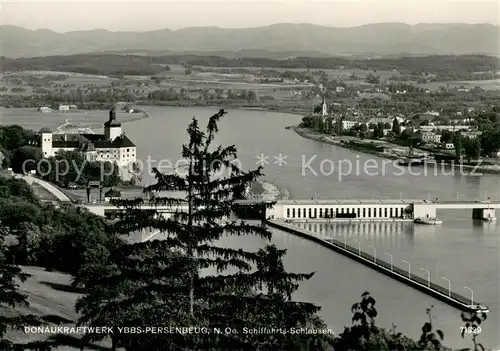AK / Ansichtskarte Persenbeug Gottsdorf Donaukraftwerk Schiffahrts Schleusen Persenbeug Gottsdorf