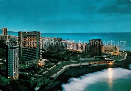 AK / Ansichtskarte Puerto_de_la_Cruz Vista parcial de noche Puerto_de_la_Cruz