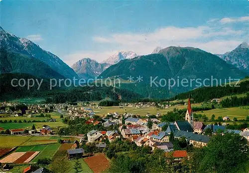 AK / Ansichtskarte Koetschach Mauthen_Kaernten Sommerfrische Gesamtansicht mit Alpenpanorama Koetschach Mauthen Kaernten