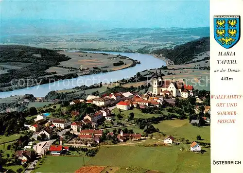 AK / Ansichtskarte Maria_Taferl Wallfahrtsort und Sommerfrische Fliegeraufnahme Maria Taferl