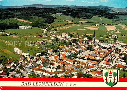 AK / Ansichtskarte Bad_Leonfelden mit Moor  und Kneippkuranstalt am Waldrand Fliegeraufnahme Bad_Leonfelden