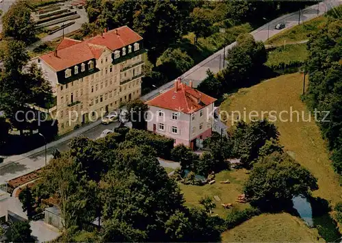 AK / Ansichtskarte Bad_Salzschlirf Kurhotel Illerhof mit Garten und Liegewiese Fliegeraufnahme Bad_Salzschlirf
