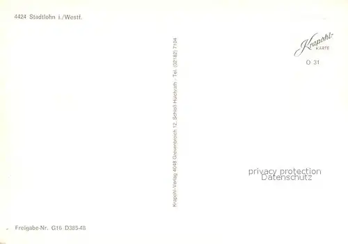 AK / Ansichtskarte Stadtlohn Fliegeraufnahme Stadtlohn