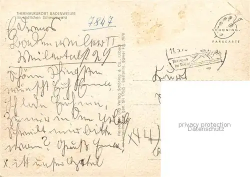 AK / Ansichtskarte Badenweiler Fliegeraufnahme Badenweiler