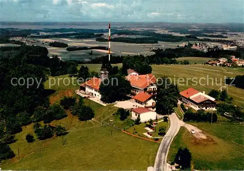 AK / Ansichtskarte Traunstein_Oberbayern Alpengasthof Hochberg Fliegeraufnahme Traunstein_Oberbayern