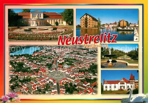 AK / Ansichtskarte Neustrelitz Schloss Kirche Fliegeraufnahme Neustrelitz