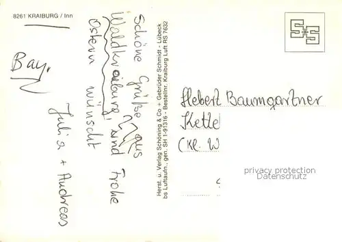 AK / Ansichtskarte Kraiburg_Inn Fliegeraufnahme Kraiburg Inn