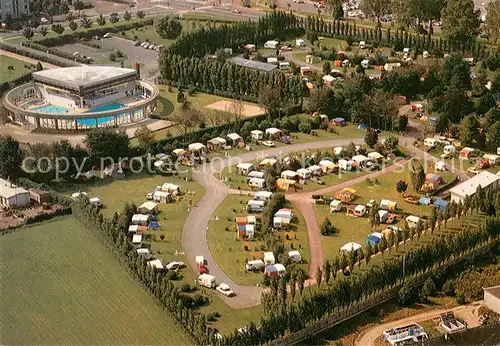 AK / Ansichtskarte Bayeux Camping et piscine vue aerienne Bayeux