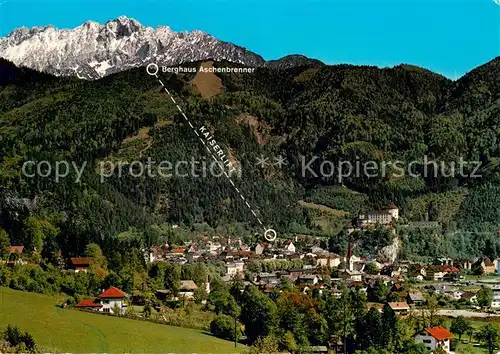 AK / Ansichtskarte Kufstein_Tirol Blick auf Wilden Kaiser Berghaus Aschenbrenner Schloss Kaisergebirge Kufstein_Tirol
