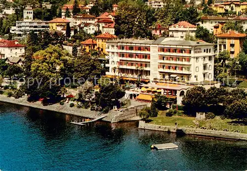 AK / Ansichtskarte Muralto_Lago_Maggiore Hotel Reber au Lac Fliegeraufnahme Muralto_Lago_Maggiore