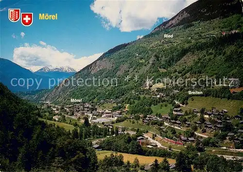 AK / Ansichtskarte Moerel Panorama Ausgangspunkt zum Grossen Aletschgletscher Berner Alpen Moerel