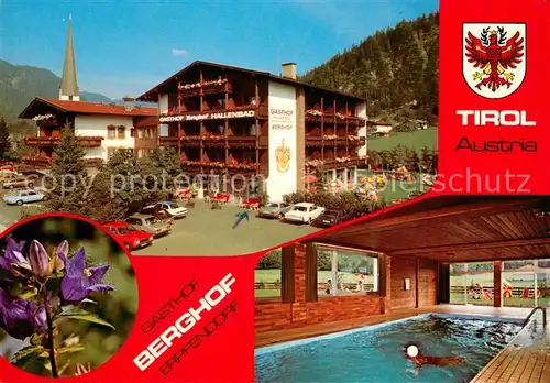 AK / Ansichtskarte Erpfendorf Hotel Berghof Hallenbad Alpenflora Erpfendorf