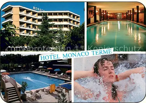AK / Ansichtskarte Montegrotto_Terme Hotel Monaco Terme Hallenbad Swimming Pool Whirlpool Wellness Montegrotto Terme