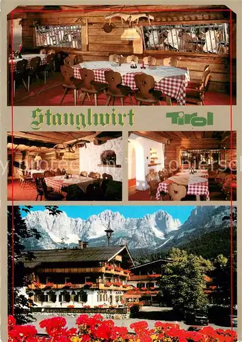 AK / Ansichtskarte Going_Wilden_Kaiser_Tirol Kuhstall Stube Gasthof Stanglwirt Alpen Going_Wilden_Kaiser_Tirol