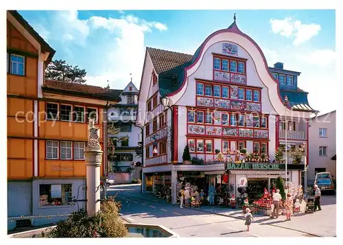 AK / Ansichtskarte Appenzell_IR Haus Bazar Hersche Innenstadt Appenzell IR