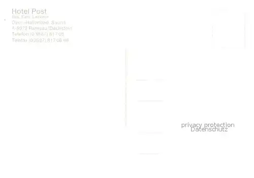 AK / Ansichtskarte Ramsau_Dachstein_Steiermark Hotel Post Dachsteingebirge Ramsau_Dachstein