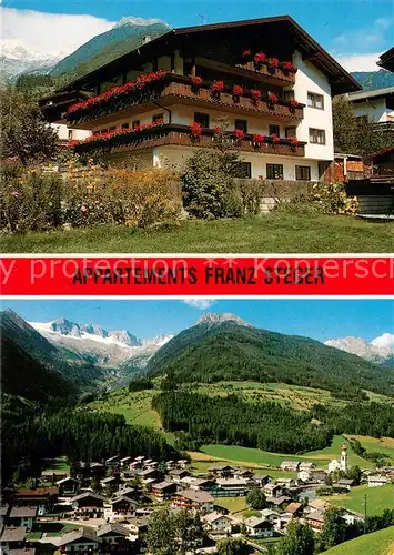 AK / Ansichtskarte St_Johann_Ahrntal Appartments Franz Steger Gesamtansicht mit Alpenpanorama St_Johann_Ahrntal