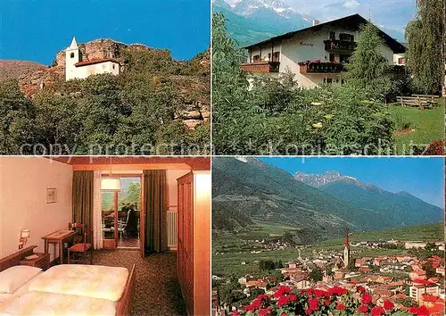 AK / Ansichtskarte Kortsch Pension Kortscherhof Gesamtansicht mit Alpenpanorama Kortsch