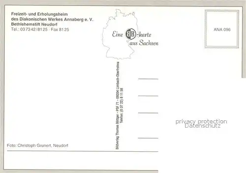 AK / Ansichtskarte Neudorf_Annaberg Bethlehemstift Neudorf Neudorf Annaberg