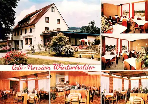 AK / Ansichtskarte Kappel_Lenzkirch Cafe Pension Winterhalder Gastraeume Kappel_Lenzkirch
