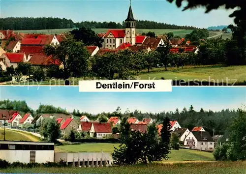 AK / Ansichtskarte Dentlein_Forst Panorama Ortsansicht Dentlein_Forst
