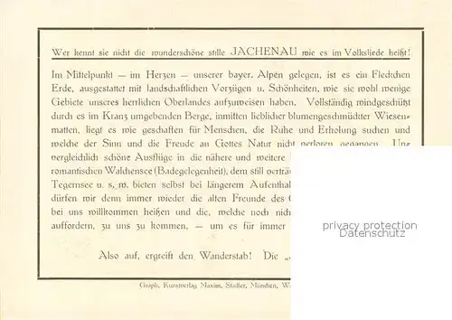 AK / Ansichtskarte Jachenau Wein und Bierstueberl Panorama Jachenau