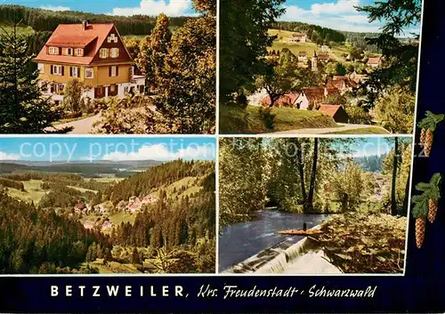 AK / Ansichtskarte Betzweiler Cafe Pension Walter Panorama Stauwehr Betzweiler