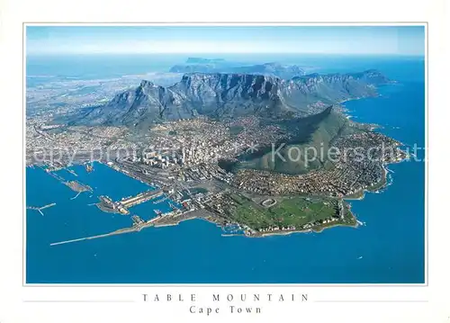 AK / Ansichtskarte Cape_Town_Kaapstad_Kapstadt Table Mountain Air view Cape_Town