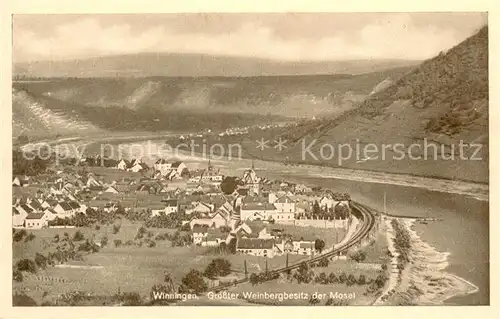 AK / Ansichtskarte Winningen_Mosel Panorama Winningen Mosel